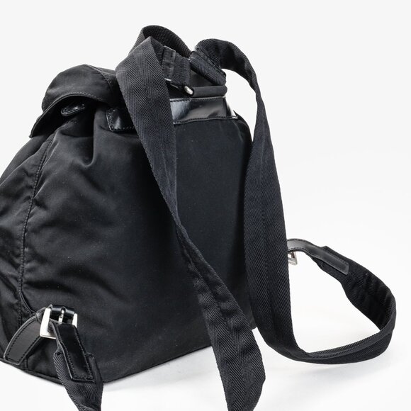 Prada Saffiano-Trimmed Tessuto Backpack - Picture 7 of 16